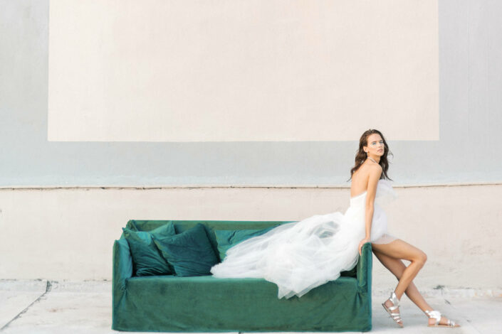 Bride at Athens Rooftop Wedding