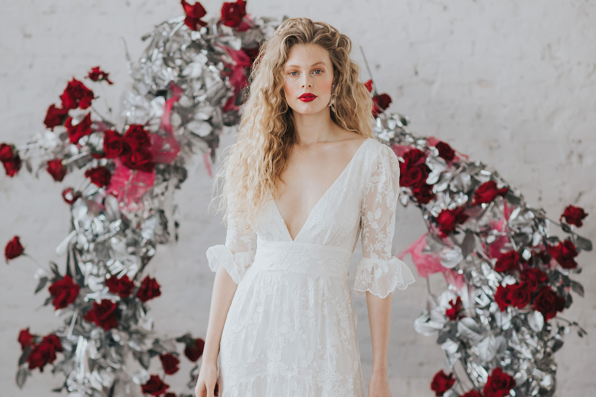 Seductive brand styling for wedding dresses