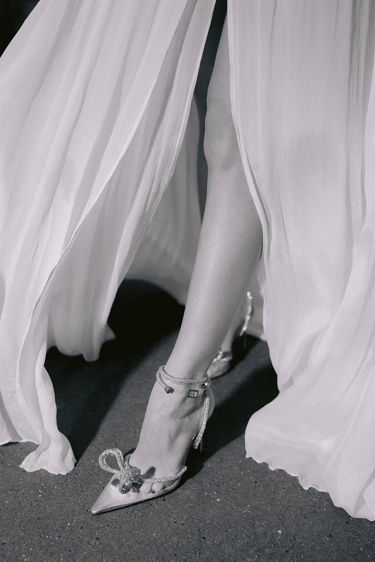 Bridal Shoes Diamond Bow