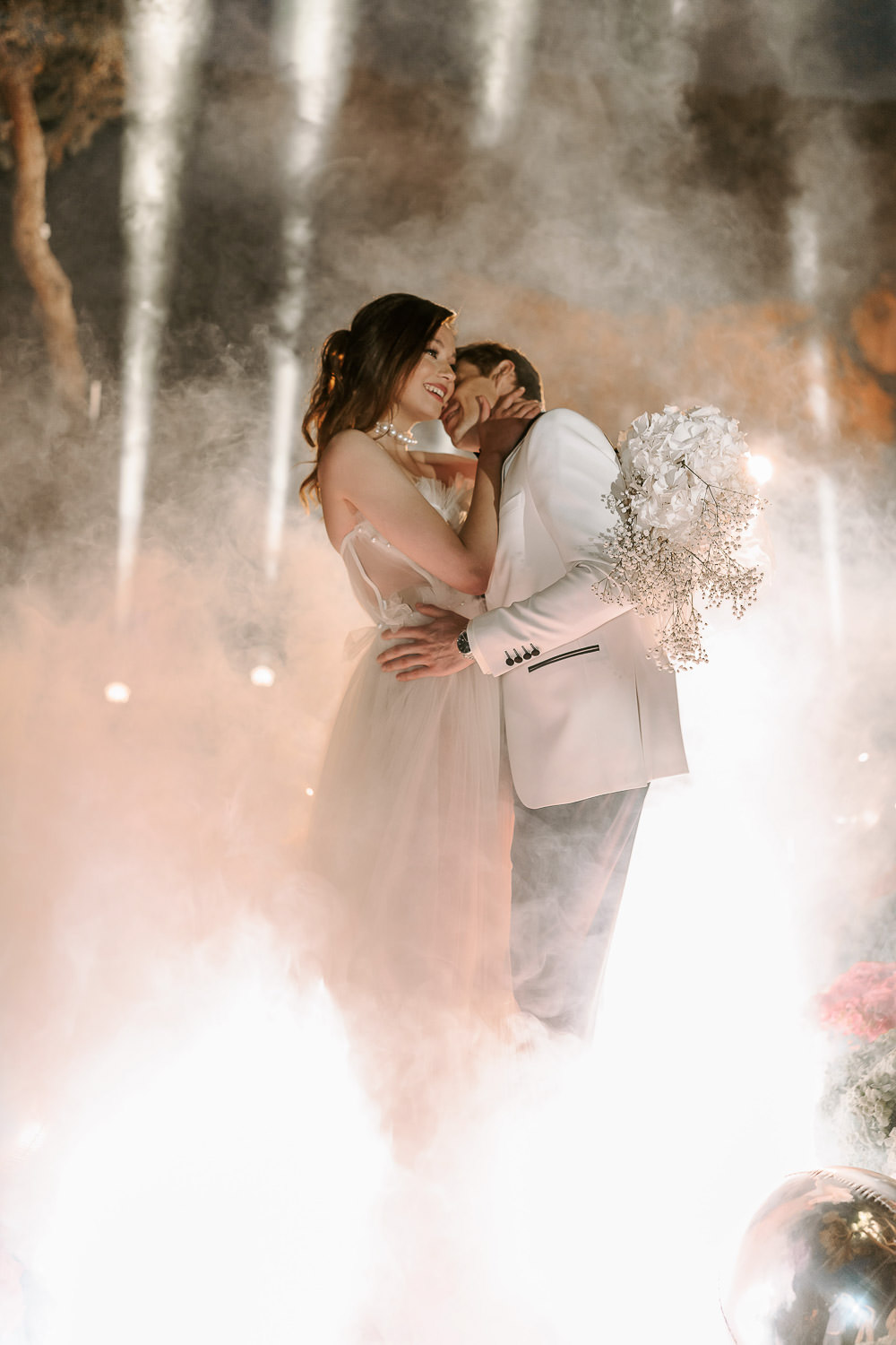 wedding at Lake Vouliagmeni