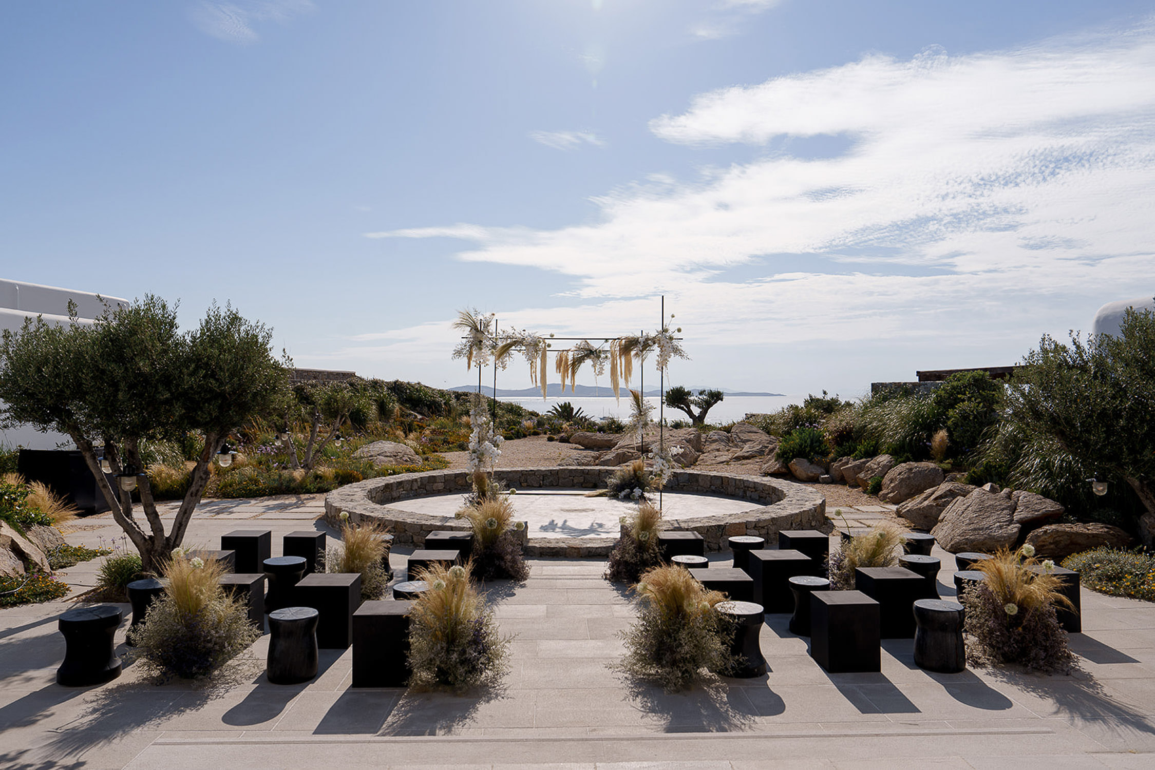 Ceremony Decor Wedding in Mykonos Chuppah