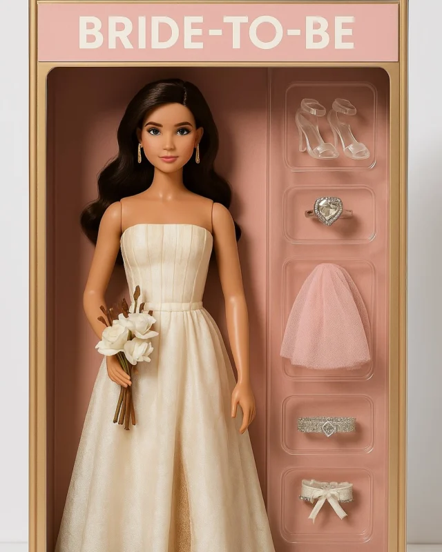 LOVE this game! Do you Love Alexandra as much as we do?  Obviously I spent yesterday too much time in Kids Stores for our Kids Guest Bags! #actionfigure #barbieprompt #barbiechatgbt #bridalbarbie #barbiebride